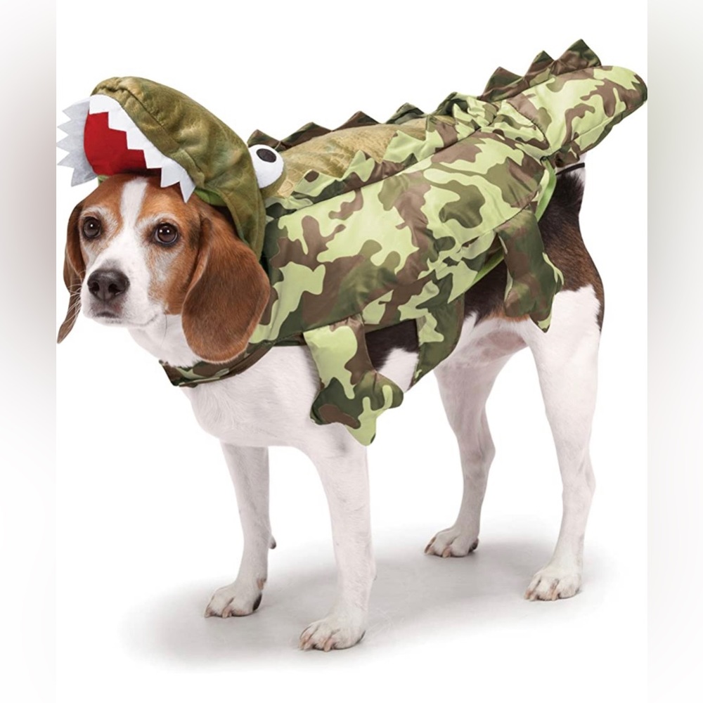 Zack & Zoey Camo Alligator pet Costume for Dogs, X-Small Halloween pet outfit